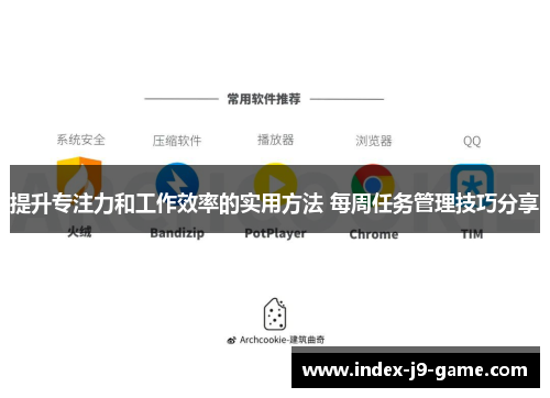 提升专注力和工作效率的实用方法 每周任务管理技巧分享