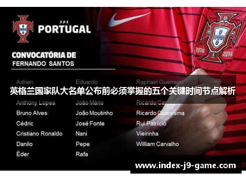 英格兰国家队大名单公布前必须掌握的五个关键时间节点解析 英格兰国家队大名单公布前必须掌握的五个关键时间节点解析